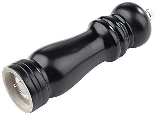 Blue Vessel Home Küche Klassische Holz Pfeffer Gewürzsalzmühle Grinder Muller Werkzeug Schwarz - 3