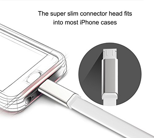 GlobaLink® Neue Micro USB Kabel aus hochwertigem Zinklegierung Design Datenkabel für alle Android Smartphone Lebenslange Garantie [2 pack,2m] Schneeweiß - 5
