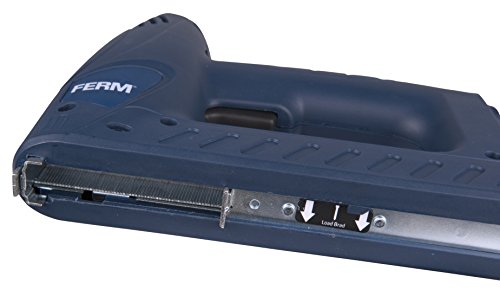 Ferm Elektrotacker – Schlagkraftreguliering – 400 Klammern – 100 Nägel, 1 Stück, ETM1004 - 6