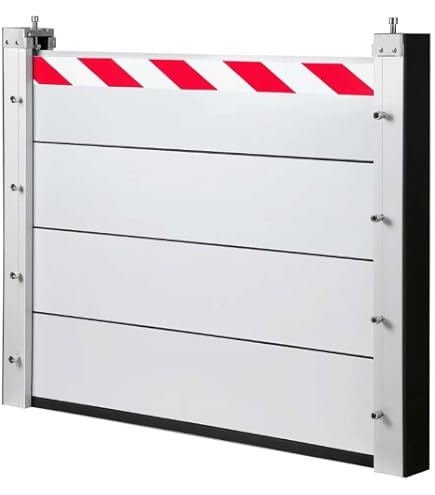 Produktbild von MIAOXIAO Hochwasserschutz-Barriere 60 Cm Hoch 100 Cm Lang – Alu-Sperre Für Kellerfenster, Garage & Einfahrt – Wasserdicht & Einfach Montiert