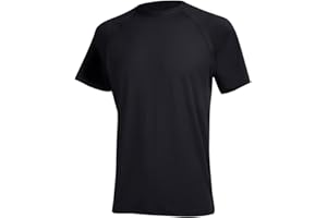 YuKaiChen Men's Rash Vest UPF 50+ Rash Guards Short Sleeve Swim Shirts