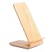 Produktbild niceEshop(TM) Schnelles Drahtloses Ladegerät 2 Spulen Drahtloses Ladegerät Holzmaserung A8 für IPhone 8/8 Plus, IPhone X, Schnelles Drahtloses Laden für Samsung Note8 S8 S8 + S7 S7 Edge S6 Edge + Note5
