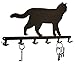 Produktbild steelprint.de Schlüsselbrett/Hakenleiste * Britisch Kurzhaar * - Schlüsselboard Katze, Schlüsselleiste, Metall - 6 Haken