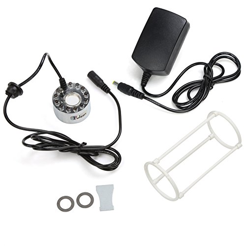 Fuloon Mist Maker Nebel-Luftbefeuchter 12 LEDs Nebel-Hersteller in Bonsai-Dekoration Licht Fogger mit AC-Adapter - 8