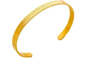 GENERISCH Lale Collection® Armreifen für Damen Herren Gold Silber Ayatul Kursi Schwarz Anhänger Allah Koran Verse Armband Islamisch Collier Muslim Religiöser Schmuck Sure Geschenk