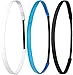 Produktbild Ivybands ® | Das Anti-Rutsch Haarband | 3-er Pack | Ivybands Ivy Beginners Set | 1cm Breites Haarband Super Thin One Size | tropical blau weiss schwarz | IVY005 IVY507 IVY003