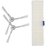 Donkivvy Spazzola Laterale Filtro HEPA Kit per Rowenta Explorer Serie 60 RR7427 RR7447 RG7447 Robot Aspirapolvere Parti