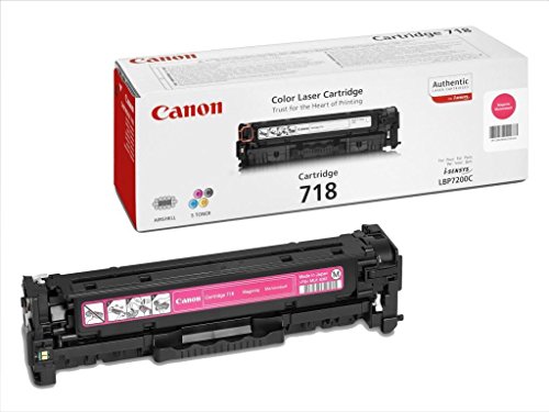 Original Canon I-Sensys 718 Tonerkartuschen-Pack, Cyan, Magenta, Gelb, Schwarz, Lasertonerkartuschen, 2660B002/2662B005/2659B002/2661B002 Für LBP7200Cdn / MFC8330 / LBP8350CDN – Braune Box - 4