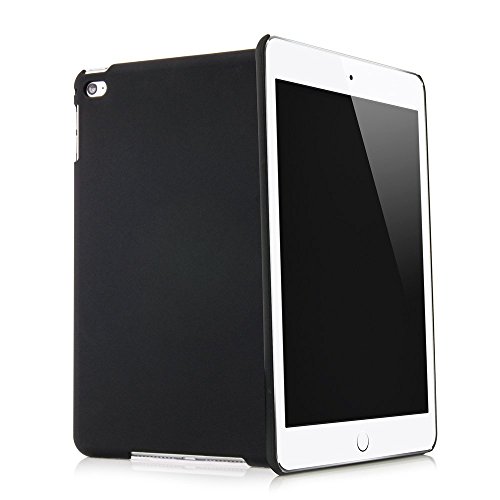 QUADOCTA iPad Mini 4 Hülle Slim Case "Anti Fingerabdruck" und "Anti Kratzer" Schutzhülle in matt schwarz - "Serici" Apple Bumper iPadMini Cover