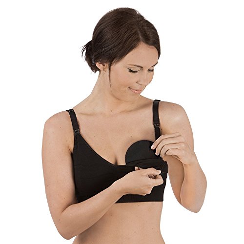 Carriwell Black Washable Breast Pads (Pack of 6)
