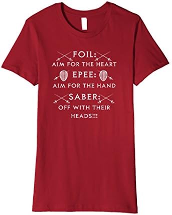 Foil Epee Saber Funny Definition Fencing T-Shirt Female Small Cranberry