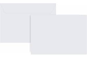 MA NASIR C5 Envelopes White Paper Envelopes with Self Adhesive Sealing Strip Peel & Seal Wallet Ideal for A5 Cards Stationery Posting Mailing Birthday Invitations Letters & Favors Office Home 16.2x23cm (25Pc)