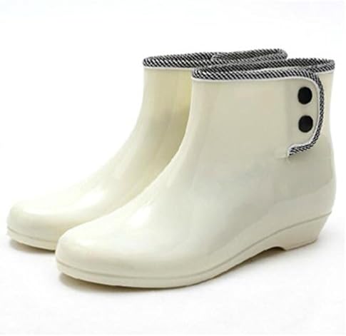 Spring and autumn jelly rain boots / ladies short boots / garden slip shoes / shoes , 4 , 35