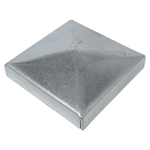 SO-TOOLS® Pfostenkappe Pyramide Stahl verzinkt Abdeckkappe für Pfosten 50 x 50 mm