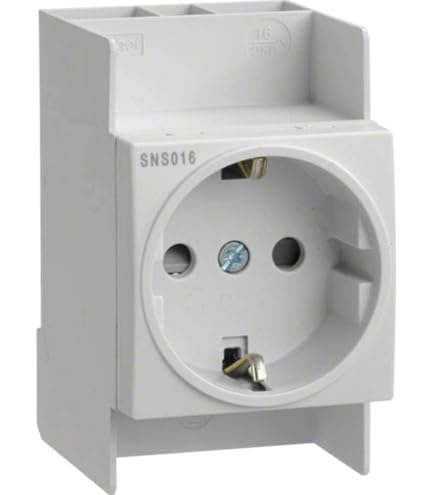 Conector RJ45 Categoría 6 STP De Hager - Módulo De Conexión Para Instalación En Carril DIN, Color Blanco