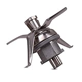 EAN: 4212345287312 PIESSEONLINE Compatible con 4 Cuchillas y Junta para Robot de Cocina Thermomix, inserción para Cuchillos, batidora Vorwerk TM 21, Acero Inoxidable, pequeña