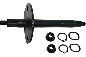 SPORTARC Eje de repuesto para bicicleta estática de metal de alta resistencia, instalación ligera y sencilla (17 mm x 165 mm)