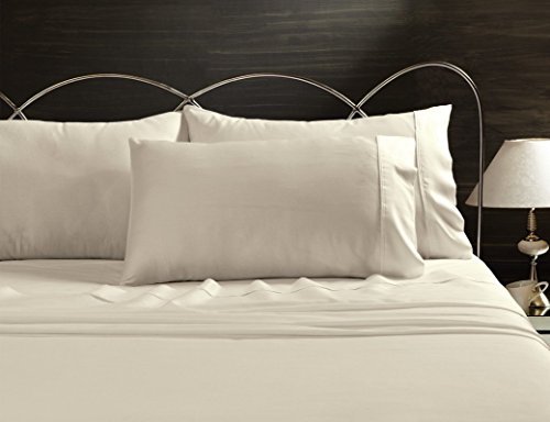 Bamboo Duvet Covet Set -DOUBLE- Ivory- (Duvet Cover, Fitted Sheet, Pillow Cases)