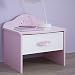 Produktbild Nachtkommode Ava rosa / weiß Mädchen Kinderzimmer Jugendzimmer Nachttisch Nachtkonsole Nachtschrank Nachtkästchen Nako