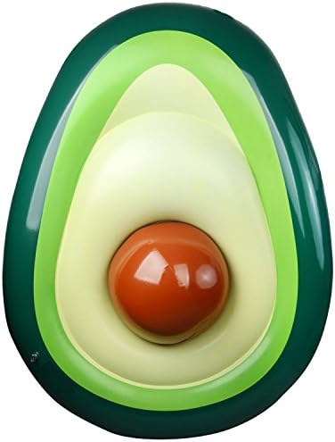 Merlilive Giant Inflatable Avocado Pool Float With a Ball PVC Swimming Beach Party Toys Seat Boat Raft for Adults &amp; Kids