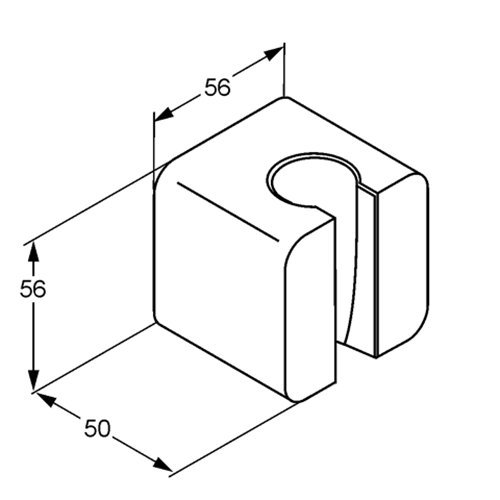 Kludi A-qa 6555105-00 Wand-Brausehalter chrom - 3