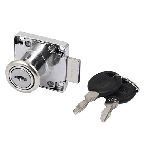 Preisvergleich Produktbild sourcingmap Möbel Schrank Schranktür Schublade 19mm Zylinderkopf Metallschloss Silber