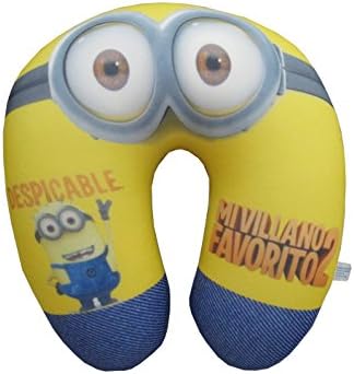 Colorfulworldstore Minions Cartoon U-shaped Neck Pillow Car Airplane Rest Cushion Protector