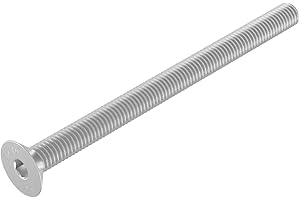 SECCARO Vite a testa svasata M5 x 70 mm, acciaio inox V2A VA A2, DIN 7991 / ISO 10642, esagono incassato, 20 pezzi