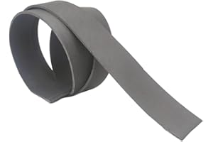 MG - MIGNOGNA GIANLUIGI - LAVORAZIONE ARTIGIANALE PELLE E CUOIO Striscia di Cuoio di Varie Misure e Colori, Cuoio per Cinture, Cinghie, Bracciali e Hobby Creativi, Strisce di Cuoio al Metro Naturali e di Alta qualità, 100% Made in Italy (Grigio, 3,5 cm)