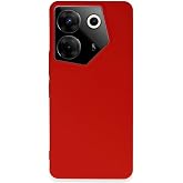 Nanospace Tecno Camon 20 Pro İle Uyumlu 5G Kılıf First Silikon (kırmızı)