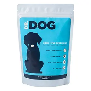 EVERPURE LIFE Bone + Fur Specialist Pure Hydrolysed Marine Collagen for Dog, 200 gm