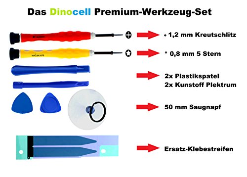 Dinocell MADE Bater a para original iPhone 6 1810mAh ltima producci n 01 2017 NUEVO sin ciclos de carga incluidas Dinocell PREMIUM Herramientas de 7-piezas y la bater a stickers tapes NUEVO reviews Dinocell MADE Bater a para original iPhone 6 1810mAh ltima producci n 01 2017 NUEVO sin ciclos de carga incluidas Dinocell PREMIUM Herramientas de 7-piezas y la bater a stickers tapes NUEVO