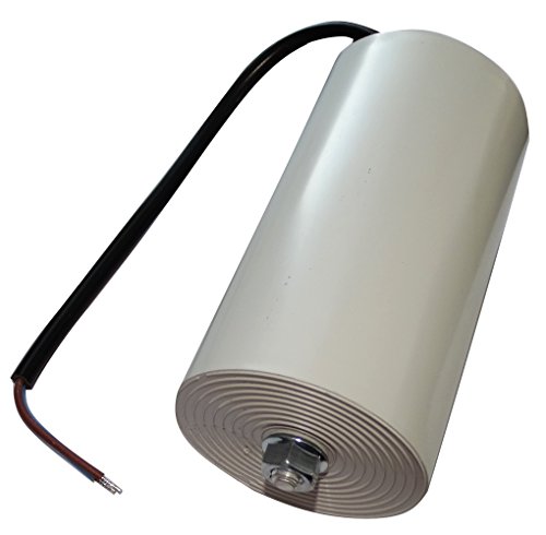Aerzetix: Condensateur Permanent de Travail pour Moteur 100µF 450V précâblé Ø65x120mm ±10% 10000h C18736
