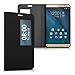 Price comparison product image kwmobile Practical and chic FLIP COVER case with window and synthetic leather for Huawei MediaPad X2 7.0 in Black
