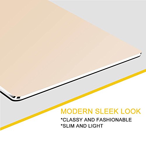 Aluminium Gaming Mauspads Matte mit Anti-Skid Gummibasis & High Precision & Micro Sand Strahlen(Groß,Gold) - 2