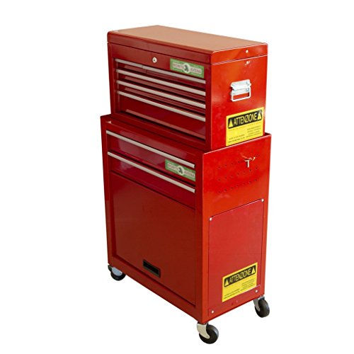 Preisvergleich Produktbild Rollwagen Rollcontainer Werkzeugkoffer Werkzeugtasche zerlegbar 8 Schubladen