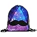 Produktbild Longzjhd Unisex Tunnelzug Rucksäcke Tier 3D-Druck Mode Taschen Damen Herren Besondere Muster Kordelzug Rucksack Clubsack Turnbeutel Kulturtasche Kosmetiktasche allover Trend