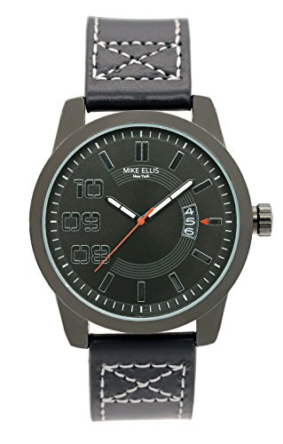Mike Ellis New York Herren-Armbanduhr Darkrace Analog Quarz Leder SM3132 Mike Ellis New York Herren-Armbanduhr Darkrace Analog Quarz Leder SM3132