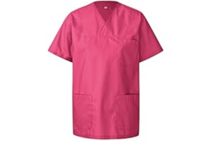 FaPak Bequemer Kasack für Damen & Herren I Funktionaler Kasack Damen Pflege I Pflegeleicht, Industriewäsche 95 Grad, Autoklavierbar, Atmungsaktiv, mit praktischen Taschen bis 7 XL