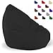 Produktbild Sitzsack XXXL Sitzbag mit Füllung Farbe Schwarz BeanBag Sitzkissen Bodenkissen Kissen Sessel