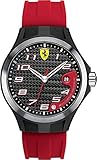 Ferrari Herren-Armbanduhr XL Analog Quarz Silikon 830014