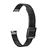 Produktbild Janly_Uhr Strap Band,Janly Ersatzarm Edelstahl Mesh Band Film für Samsung Galaxy Active für Fitbit Inspire/Inspire HR (Schwarz)