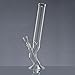 Produktbild 42cm Geschwungene Eisbong Tabaklpfeife - 18er Schliff, Chillum Länge 14cm