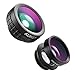 Aukey 3 in 1 Clip-on Cell Phone Camera Lens Kit, 180 Degree Fisheye Lens/ Wide Angle Lens/ 10 X Marco Lens for Apple, Windows and Android Phones RS.1499.00