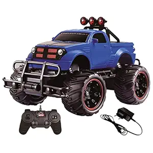 Wembley Remote Control Car for Boys Big Size Monster Truck Off-Road Racing Jeep (Blue)