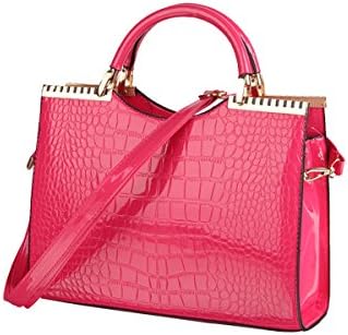 Emotionlin Fashion Desinger Quality Tote Bags Women's Trendy Hotselling Handbags Large Size Shoulder Bags(Rose)