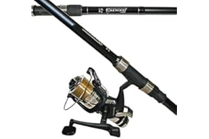OAKWOOD 12ft, 2 Piece Carp Rod/Bait Runner Reel Combo
