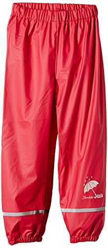 Sterntaler Unisex Baby Non-Lined Rain Trousers, Red (804), One Size (Manufacturer Size:110)