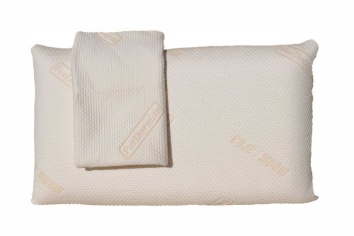 Preisvergleich Produktbild Schlafkissen 80x40x15 cm - aus viscoelastischem Gelschaum - entlastet Nacken / Schulter inkl. 1 x extra äußerer Überzug