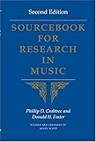 Sourcebook for Research in Music Sourcebook for Research in Music